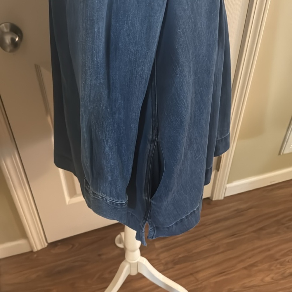 Free People Baby Blues Denim Tunic - Size Small Petite - Picture 7 of 10